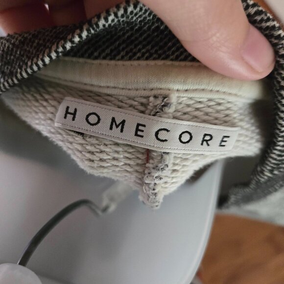 Homecore Men's Heather Grey Terry Cloth Crewneck Sweatshirt Size Medium - Picture 7 of 12